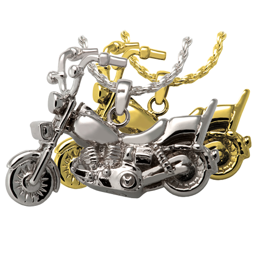 Motorcycle Urn Necklace for Ashes Motorcycle Rider Memorial Necklace Cremation Jewelry Urn Chain 