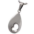 Cremation Jewelry Stainless Steel Tear of Love- Tender Heart