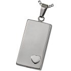 Cremation Jewelry: Premium Stainless Steel Heart of Foundation