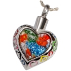 Stainless Steel Art Glass Heart II