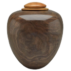 Classic Artisan Urn with American Black Walnut and Cherry Lid