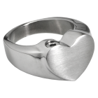 Bold Heart Cremation Ring