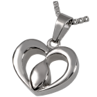 Cremation Jewelry Premium Stainless Steel Tear of Love- Center of the Heart