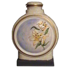 Luscious Lilies Ceramic Hand-painted Urn