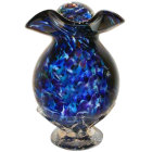 Into the Heavens Glass Cremation Urn with Stemmed Base