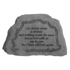 "Our Family Chain..." Small Garden Memorial Stone