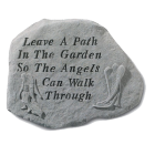 "Leave A Path..." Angel Garden Memorial Stone
