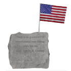 "There Is No Greater..." Military Service Garden Stone