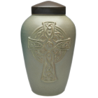 Celtic Cross Porcelain Urn