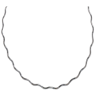 16" Sterling Silver Wavy Chain