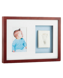 Child Memorial Keepsake: Babyprints Mahogany Frame