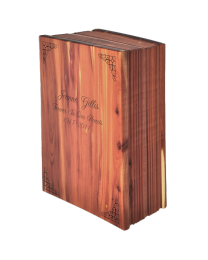 Cedar Wooden Petite Book Urn