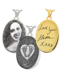 Personalized Oval Pendant