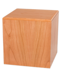 Wood Cube Urn