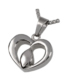 Cremation Jewelry Premium Stainless Steel Tear of Love- Center of the Heart