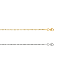 classic box chain in 14k yellow or white gold