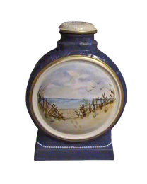 Footprints In The Sand Ceramic Hand-painted Urn