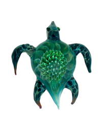 Sea Turtle Glass Art Cremation Keepsake