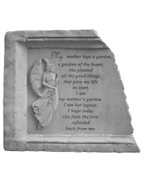 "My Mother Kept..." Framed Angel Garden Stone