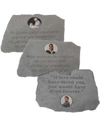 samples of personalized photo stones
