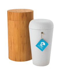 biodegradable bamboo wood scattering urn