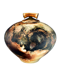 copper turning handmade urn