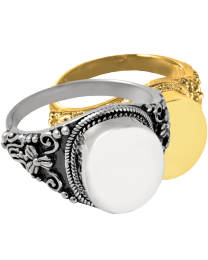 Cremation Jewelry Round Ring