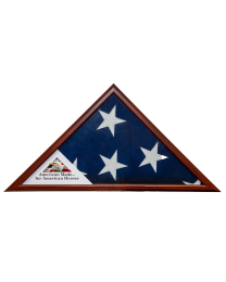 Liberty flag case in cherry laminate finish