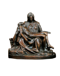 Pieta Bronze Urn Keepsake