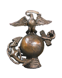 Semper Fidelis Bronze Military Sculpture Urn