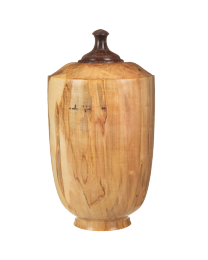 handsome natural ambrosia maple woodturned urn
