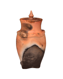 handmade pit-fired urn