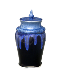 Blue Crystalline Sharing Urn